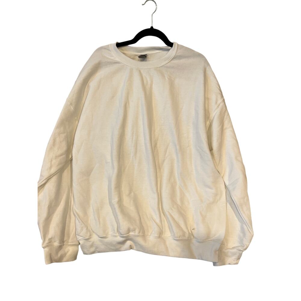 Gildan White Crewneck Sweatshirt Mens XL